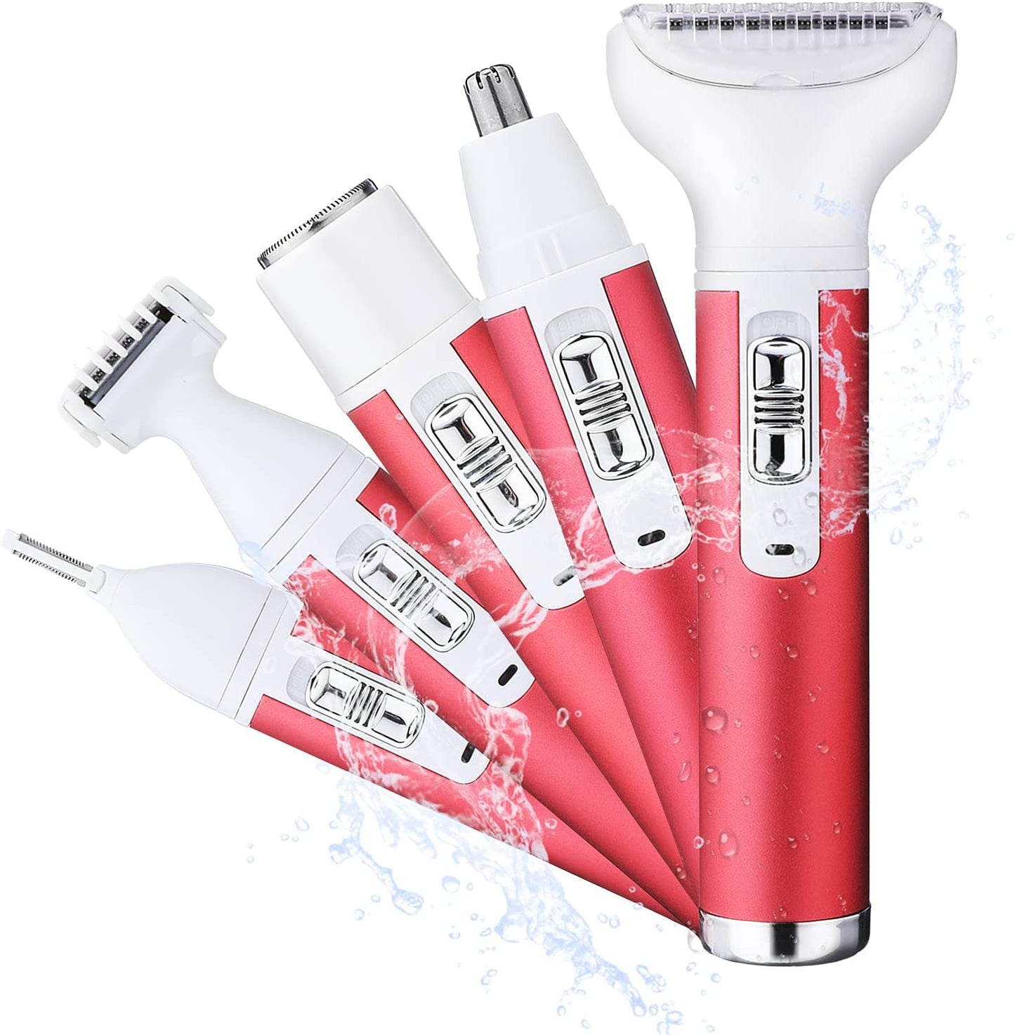 4 en 1 rasoir électrique nez cheveux tondeuse sourcil aisselles femmes Kemei épilateur