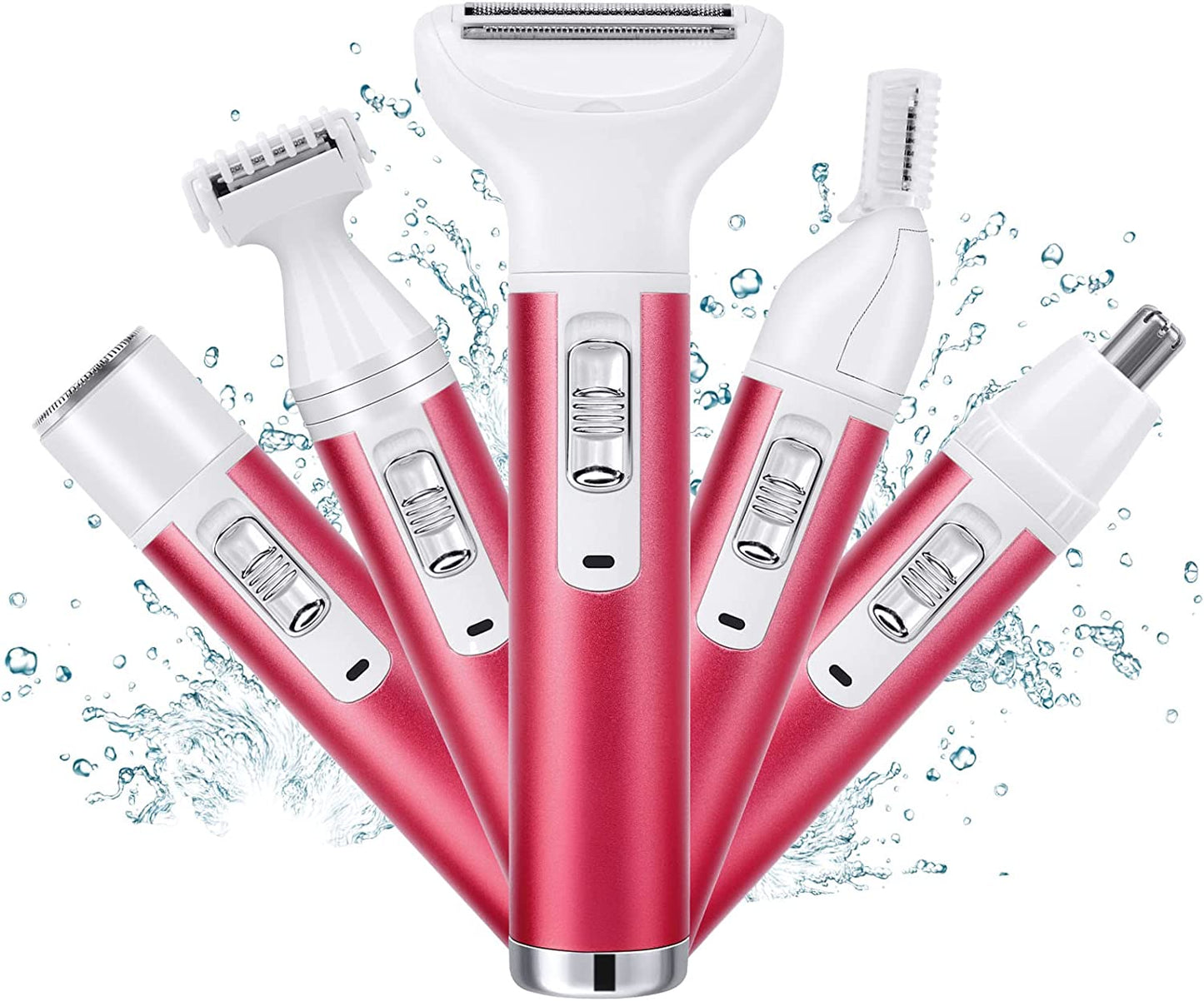 4 en 1 rasoir électrique nez cheveux tondeuse sourcil aisselles femmes Kemei épilateur