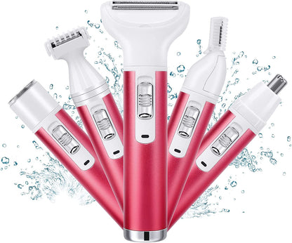 4 en 1 rasoir électrique nez cheveux tondeuse sourcil aisselles femmes Kemei épilateur