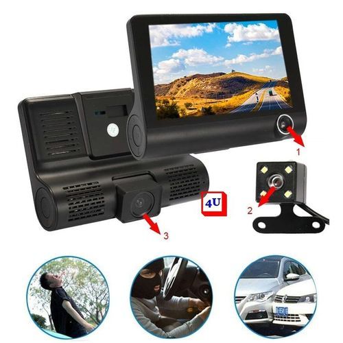 DVR 3 Caméra De Voiture Vidéo Full HD 1080P