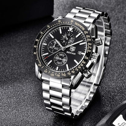Montre Classique Benyar  en Acier Inoxydable