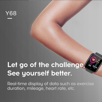 Fit pro Y68-Montre intelligente