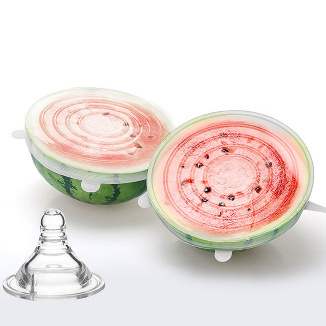 Couvercles Alimentaires en Silicone (6 Pièces)