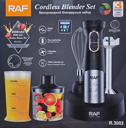 Mixeur Plongeant 4 en 1 Avec Socle En Inox Hand Mixer