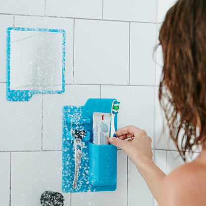 Ensemble de rangement et organisateur de salle de bain facile
