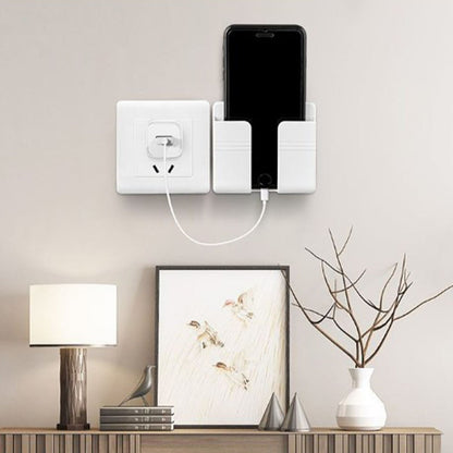 Lot de 2boîtes de rangement murales pour chargeur de téléphone