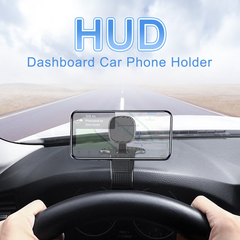 grid black -Support GPS de tableau de bord universel 360 degrés,pour iPhone 7 11 XR,Samsung,Xiaomi