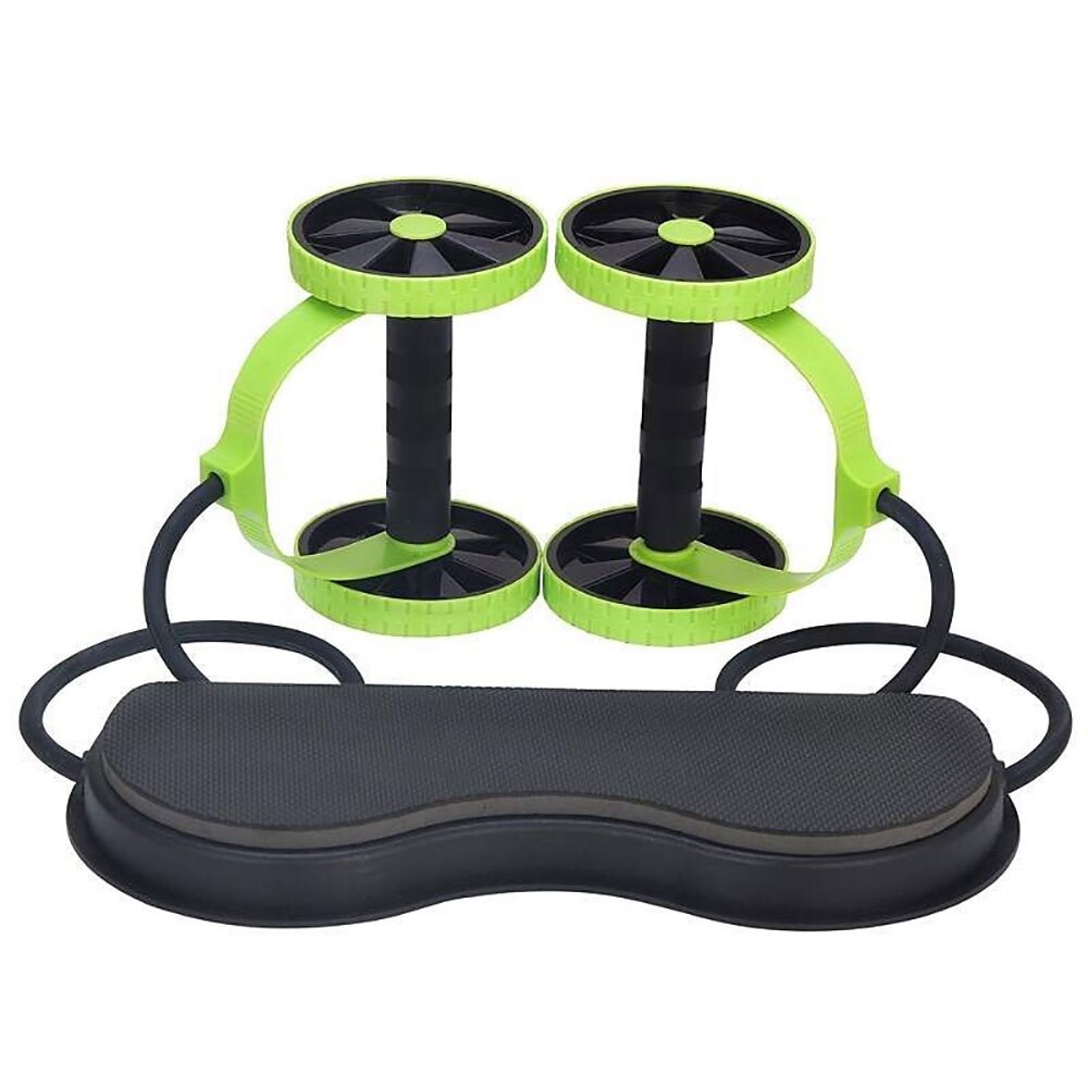 Entraîneur abdominal et de taille AB Roller Résistance à double roue Yoga Corde de tractio