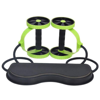 Entraîneur abdominal et de taille AB Roller Résistance à double roue Yoga Corde de tractio