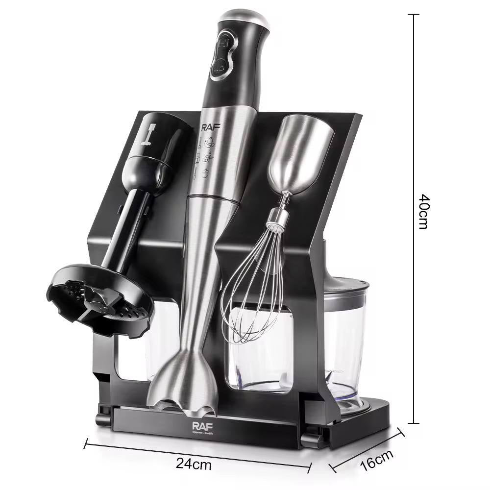 Mélangeur RAF 5-en-1 – Électrique Multifonctionnel avec Lame en Acier Inoxydable