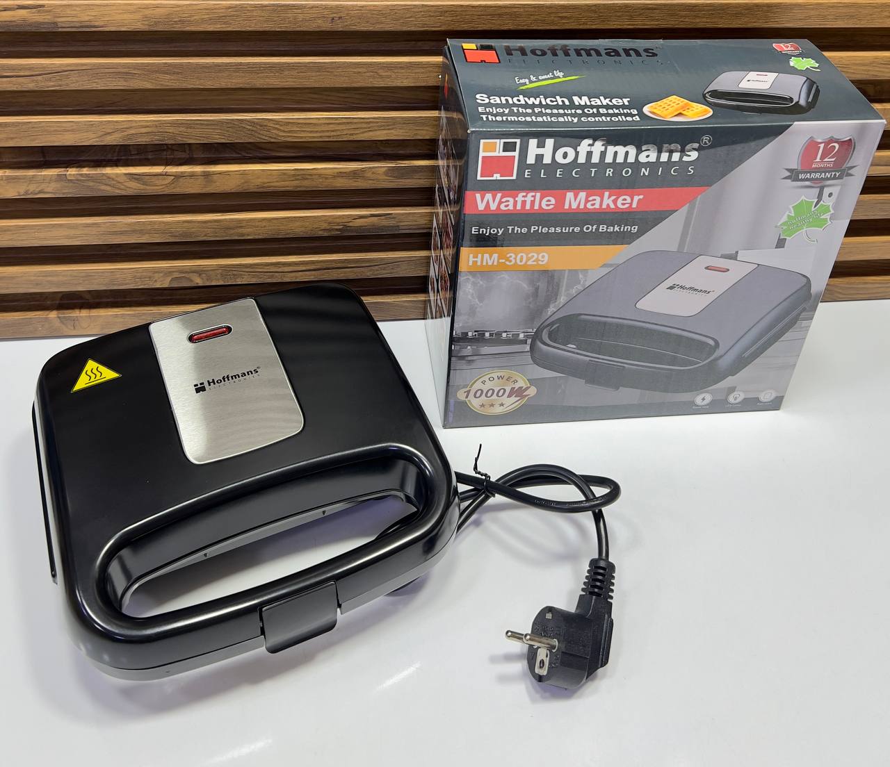 Gaufrier Électrique Automatique – 4 Tranches, Antiadhésif & Personnalisé