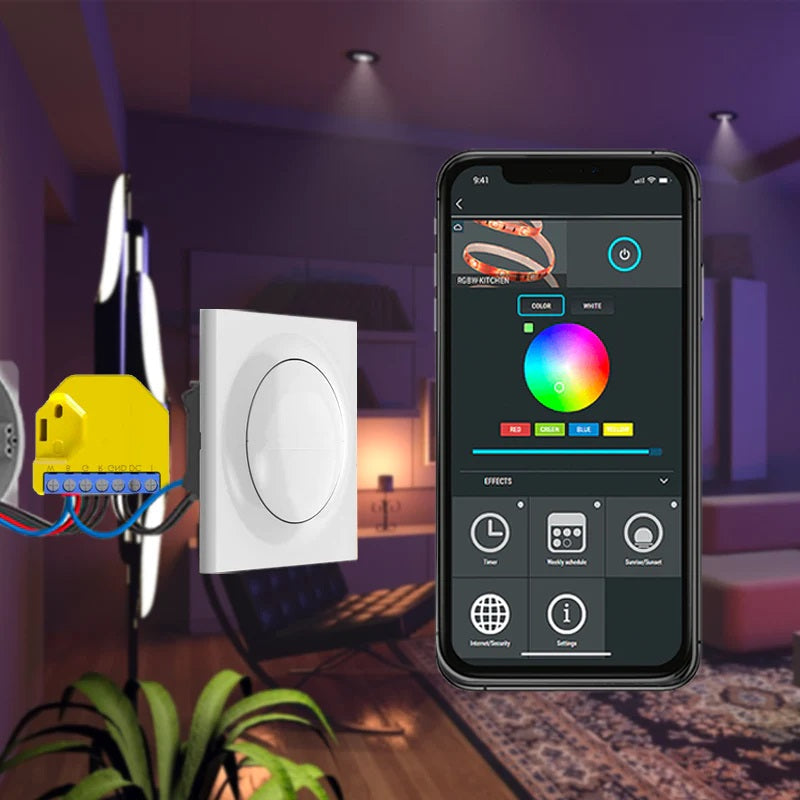 Lumière d'ambiance connectée + Ruban RGB 5M - X