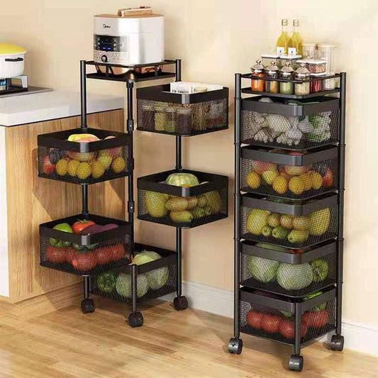 Étagère à légumes  rotative pour fruits et légumes