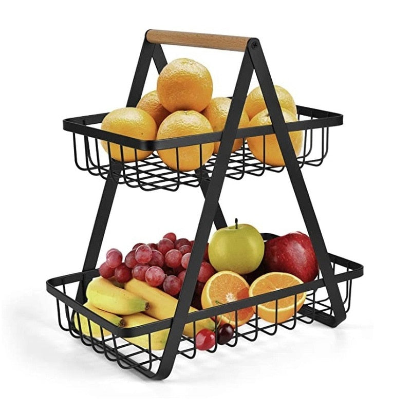 Corbeille de fruits à deux étages