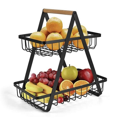 Corbeille de fruits à deux étages