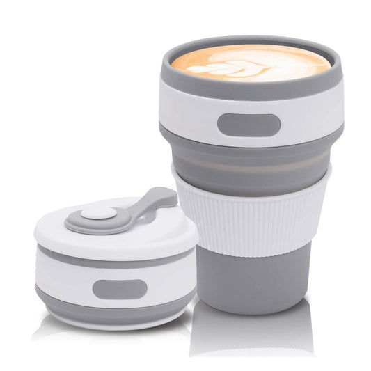 Gobelet de voyage Liora pliable en silicone