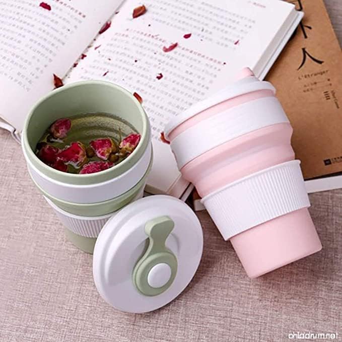 Gobelet de voyage Liora pliable en silicone