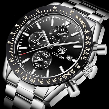 Montre Classique Benyar  en Acier Inoxydable
