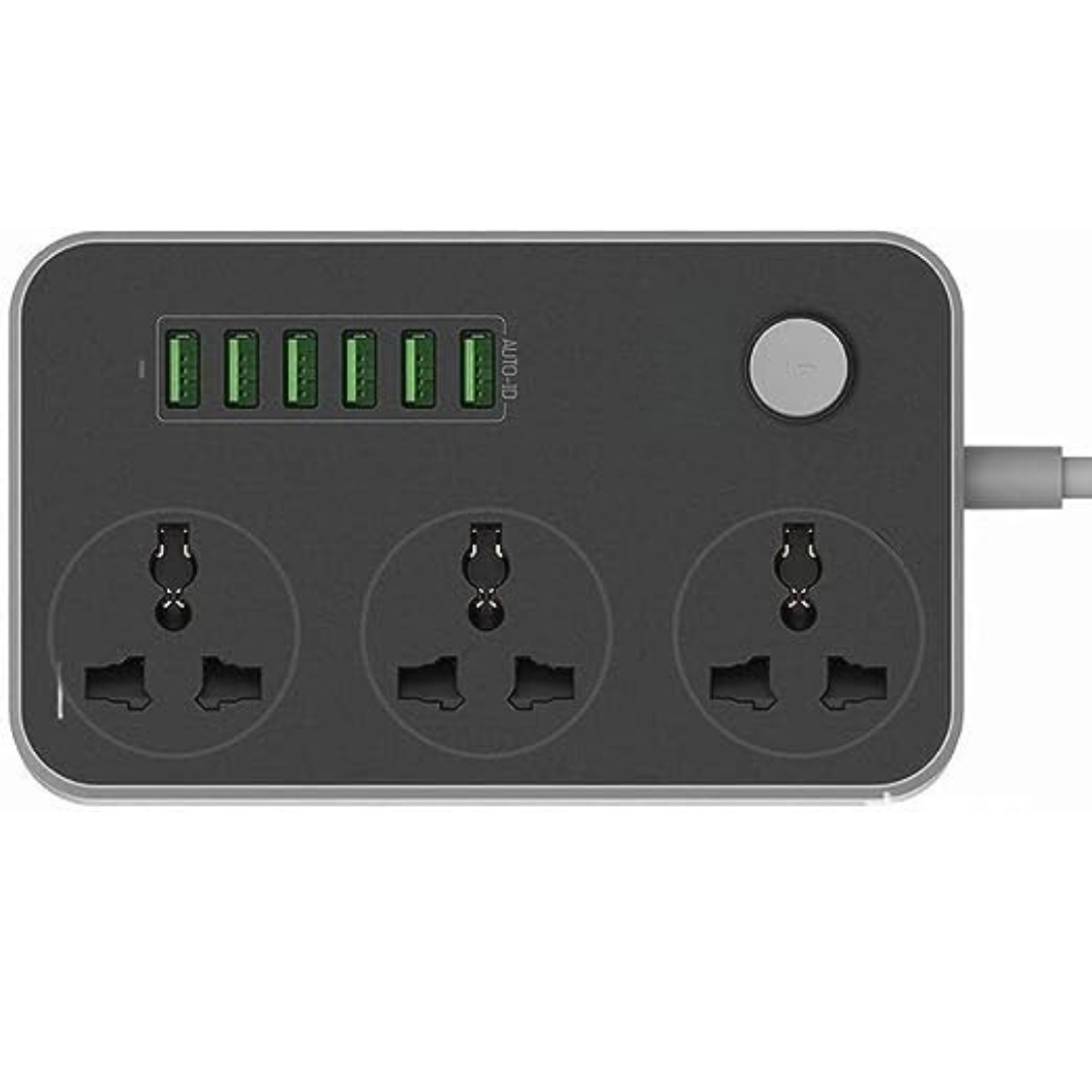 Chargeur multiport avec 3 ports de charge universels et 6 ports de charge USB