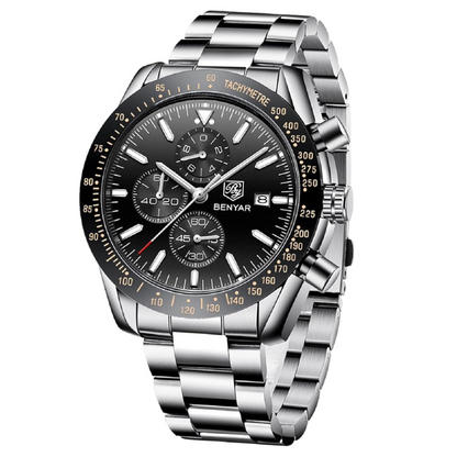 Montre Classique Benyar  en Acier Inoxydable