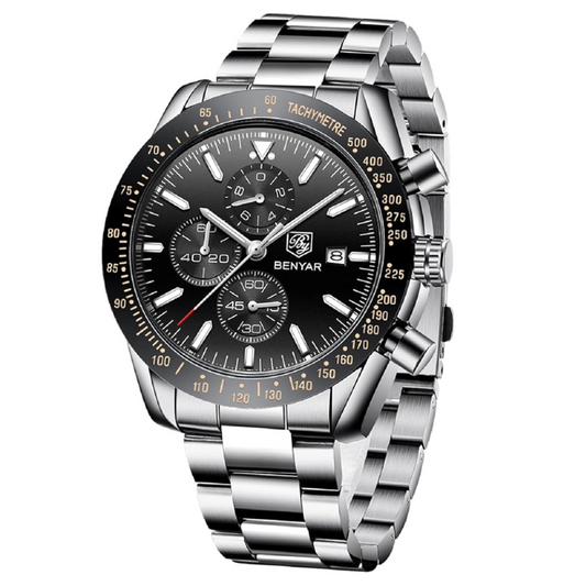Montre Classique Benyar  en Acier Inoxydable