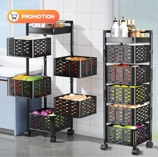 Étagère de rangement rotative pour légumes