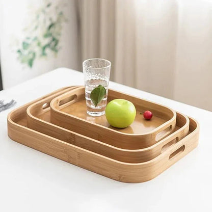 3 Plateau Rectangulaire en Bois