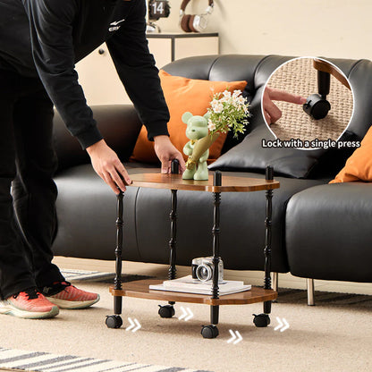 Étagère de Cuisine à 2 Niveaux – Bois & Fer