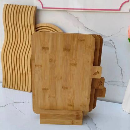 Ensemble de 3 Planches à Découper en Bambou Naturel