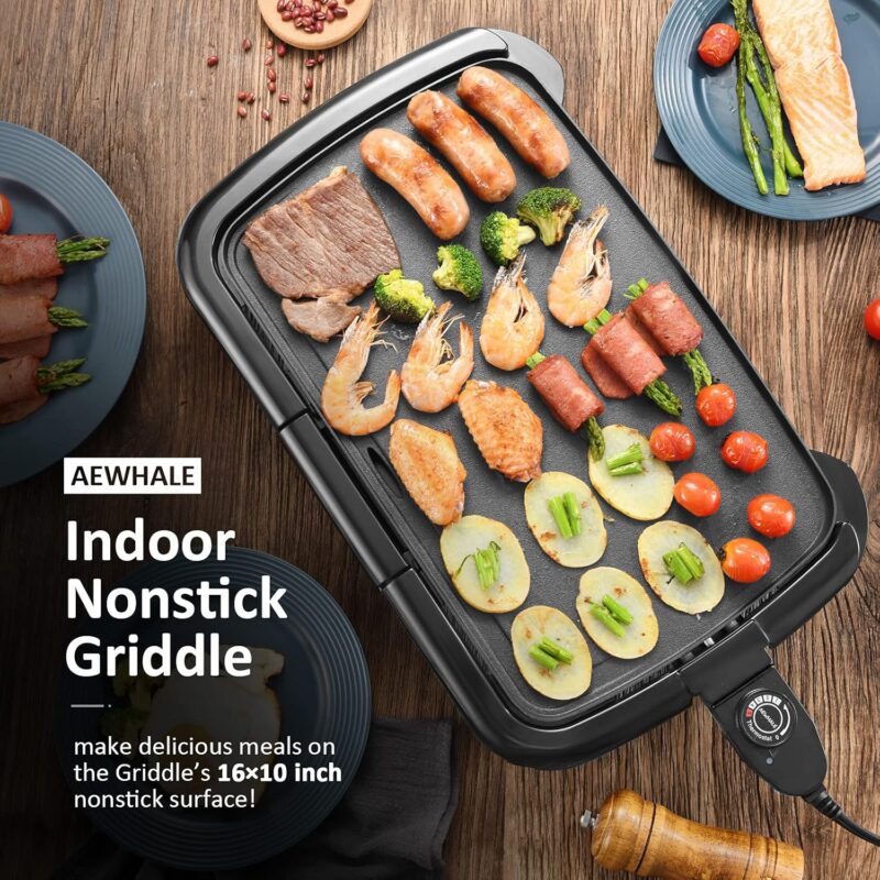 TechnoGrill™ – Gril Électrique Antiadhésif 1200W