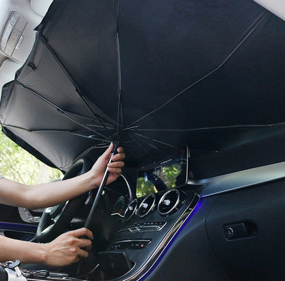 Poignée de pliage de pare-brise de voiture Pare-soleil de pare-brise 7 couches UV Shade Shade