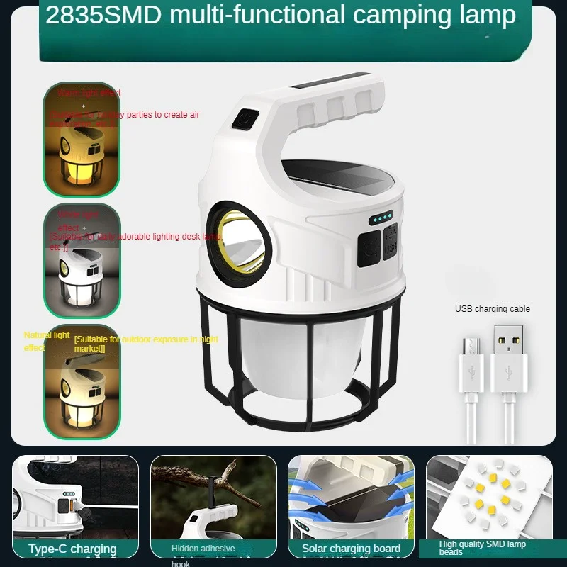 Lampe de poche de charge solaire à LED