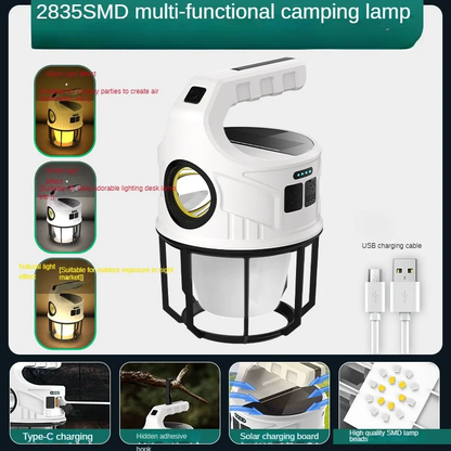 Lampe de poche de charge solaire à LED