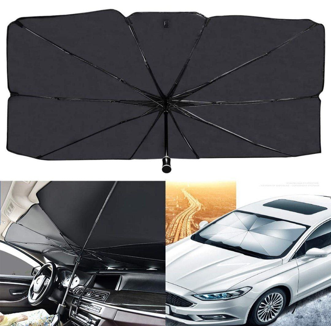 Poignée de pliage de pare-brise de voiture Pare-soleil de pare-brise 7 couches UV Shade Shade