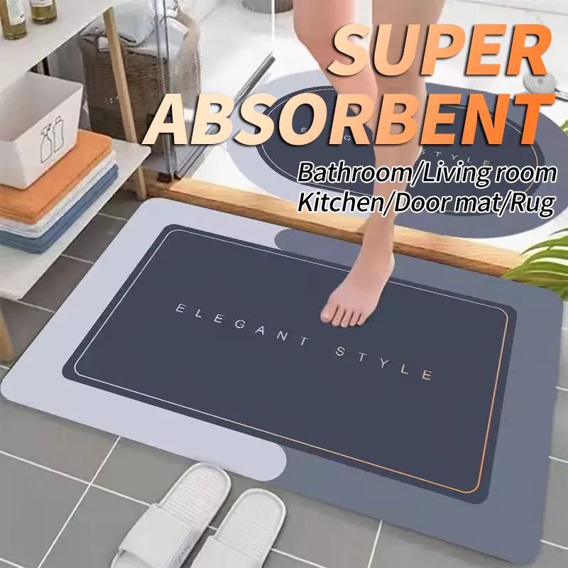 Tapis rectangulaire super absorbant