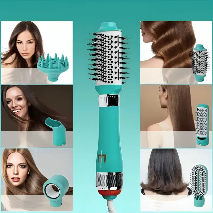 Professional Volumizer 6 en 1 Brosse Coiffante Multifonction