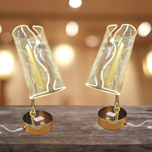 Lampe de Table LED en Verre – Un Éclat Chaleureux & Moderne