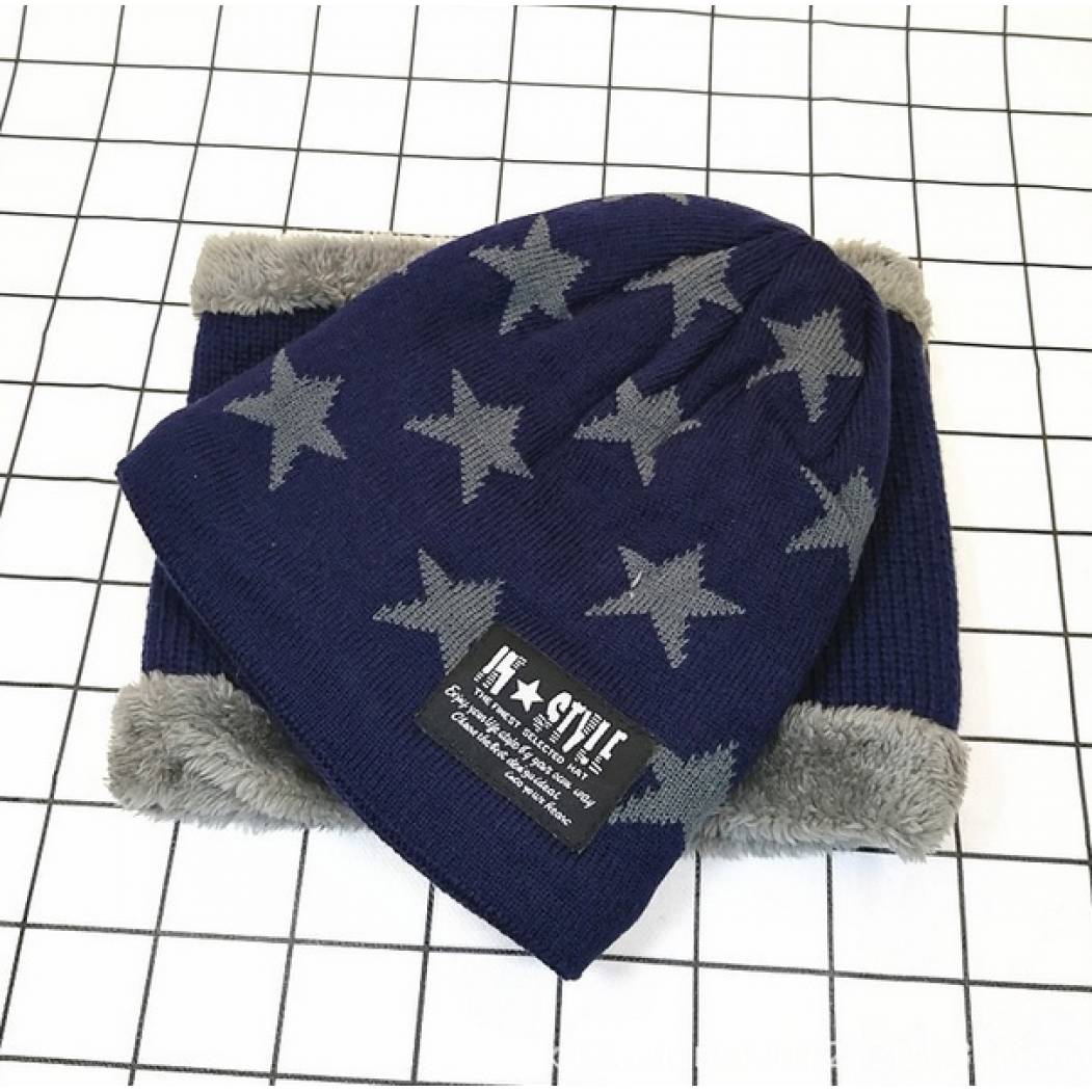 Bonnet et écharpe en coton doux et laine